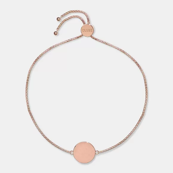 CLUSE Clipse Bracelet Hammered Disc Rose Gold Colour