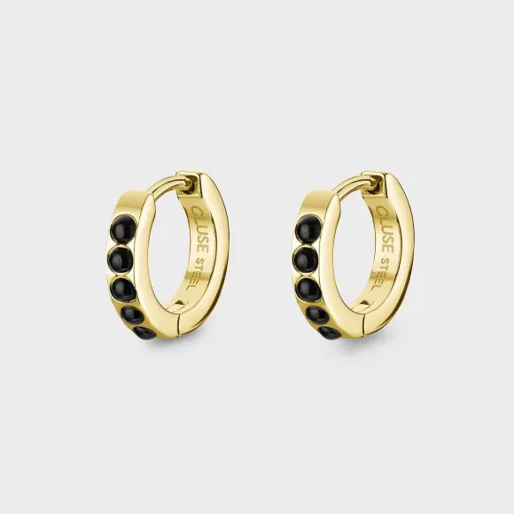 CLUSE Essentielle Beads Hoop Earrings, Gold Colour