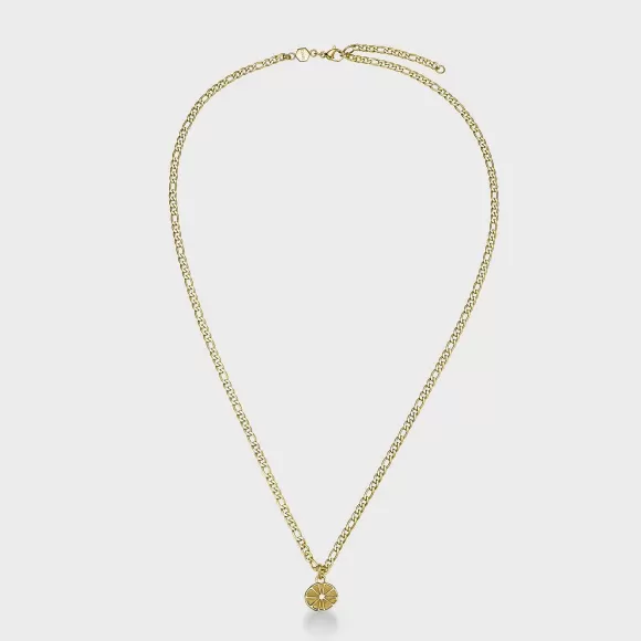 CLUSE Essentielle Figaro Chain Citrus Charm Necklace, Gold Colour