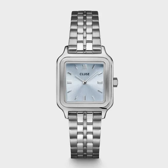 CLUSE Gracieuse Petite Watch Steel, Light Blue, Silver Colour