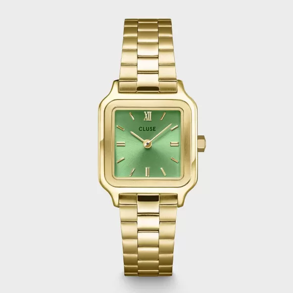 CLUSE Gracieuse Petite Watch Steel, Light Green, Gold Colour