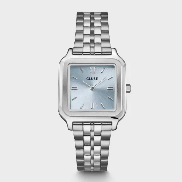 CLUSE Gracieuse Watch Steel, Light Blue, Silver Colour