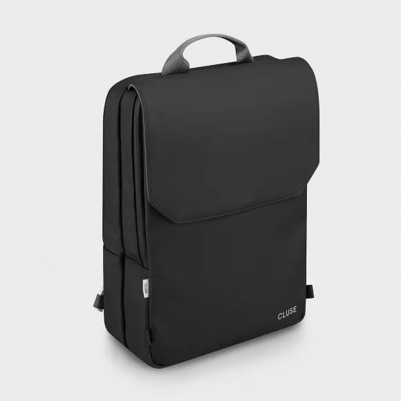 CLUSE Le R Versible Backpack, Black Grey, Silver Colour