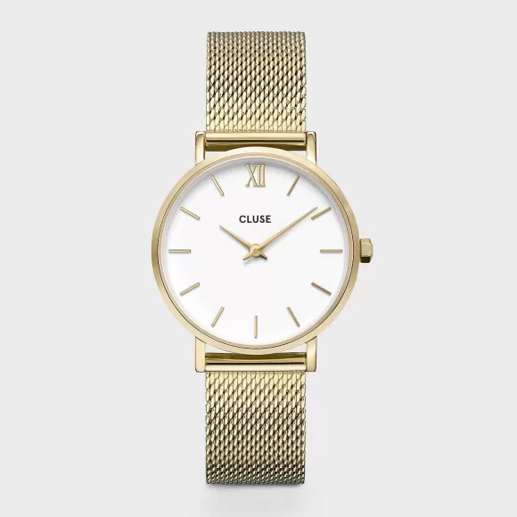 CLUSE Minuit Mesh Gold/White