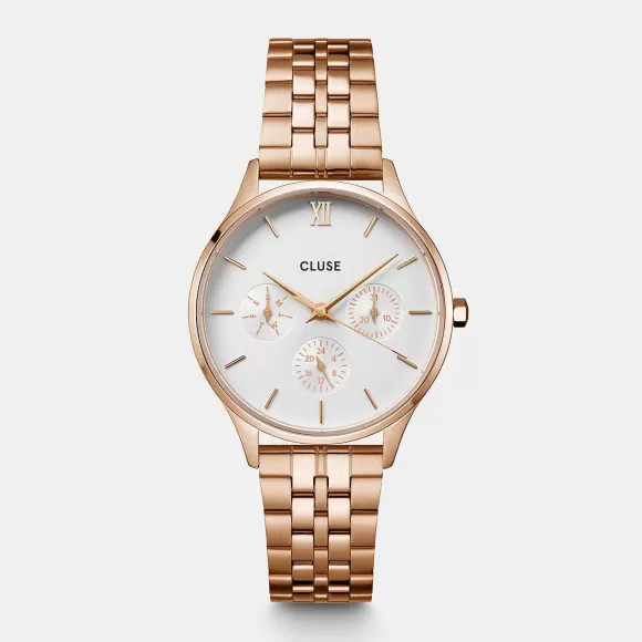 CLUSE Minuit Multifunction Watch Steel, Rose Gold Colour